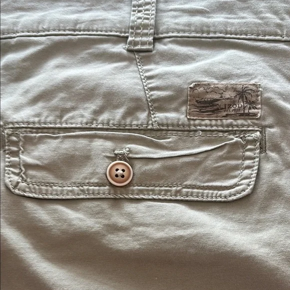 Izod  🦸‍♂️Big & Tall Tan Cargo Shorts Casual Cotton Blend in like new condition - Picture 3 of 3